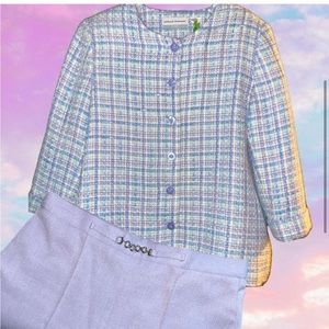 Tweed pastel blazer size 12